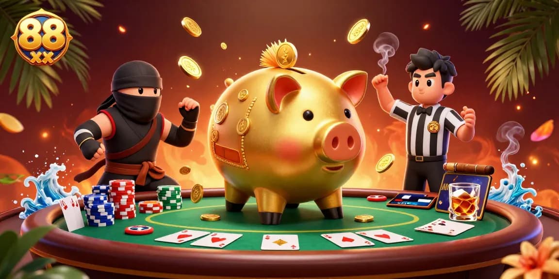 Win massive jackpots and experience high-stakes thrill with 88 xx casino illustration.
