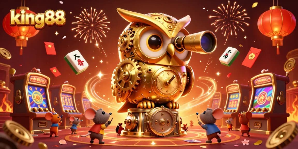 Experience king88 with a dynamic casino scene featuring vibrant characters and gaming elements.