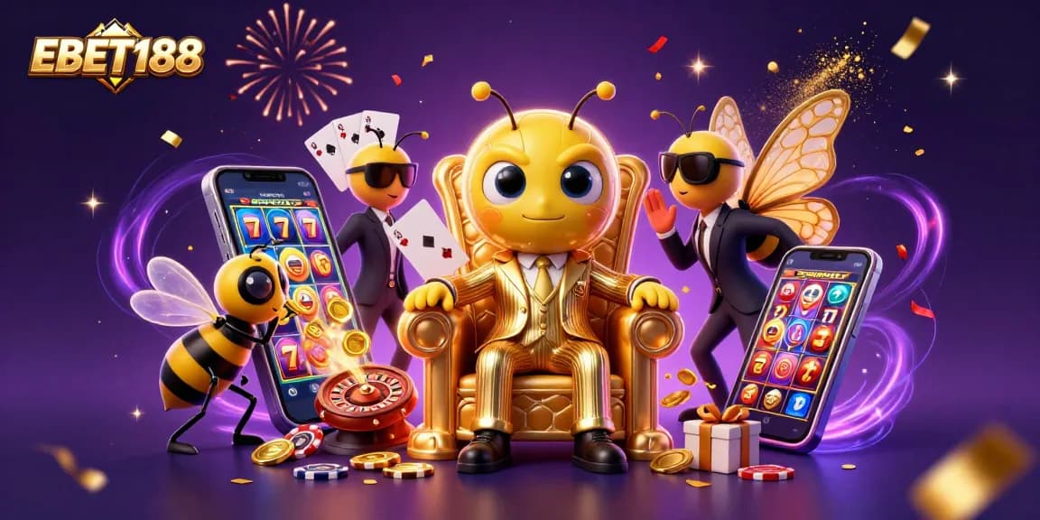 Experience thrilling slot action with EBET188 as vibrant games and golden surprises await.