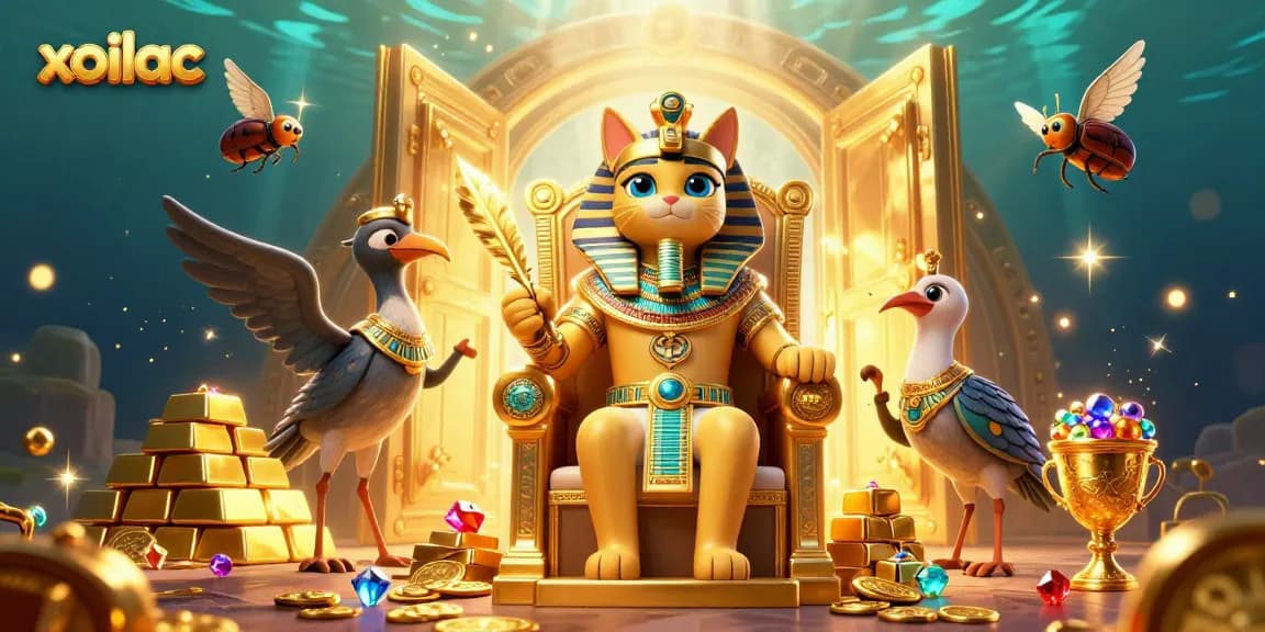 Engage with thrilling xoilac gaming experiences featuring a rich treasure-filled scene.