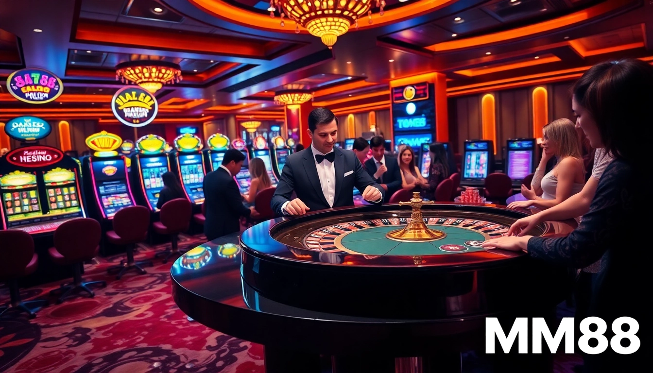 Experience high-stakes gaming at MM88, where roulette thrills meet luxury casino ambiance.