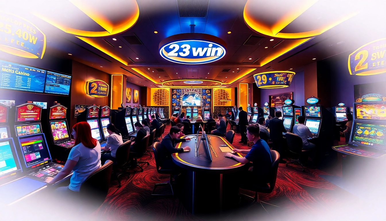 Experience the excitement of online gaming with 23win's vibrant virtual casino.