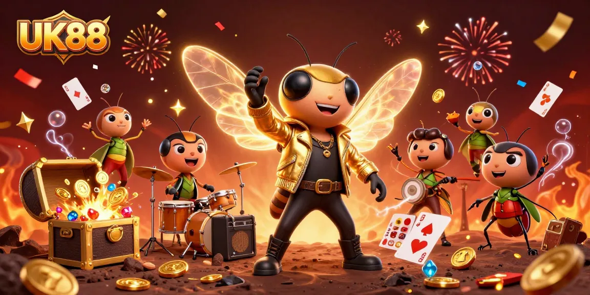 Experience vibrant gaming action at UK88 with energetic characters and dynamic elements.