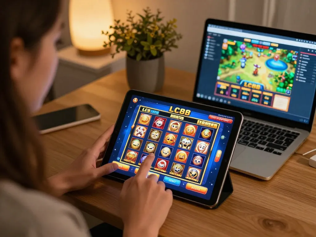 Engage with LC88 link for thrilling online casino games in a cozy home setting.