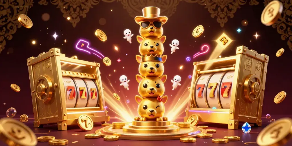 Experience the exciting gameplay of gg88vn with vibrant casino elements in this enticing illustration.