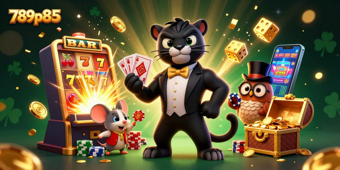 Engage in thrilling gaming action at 789p85 with vibrant slots and dynamic casino characters.