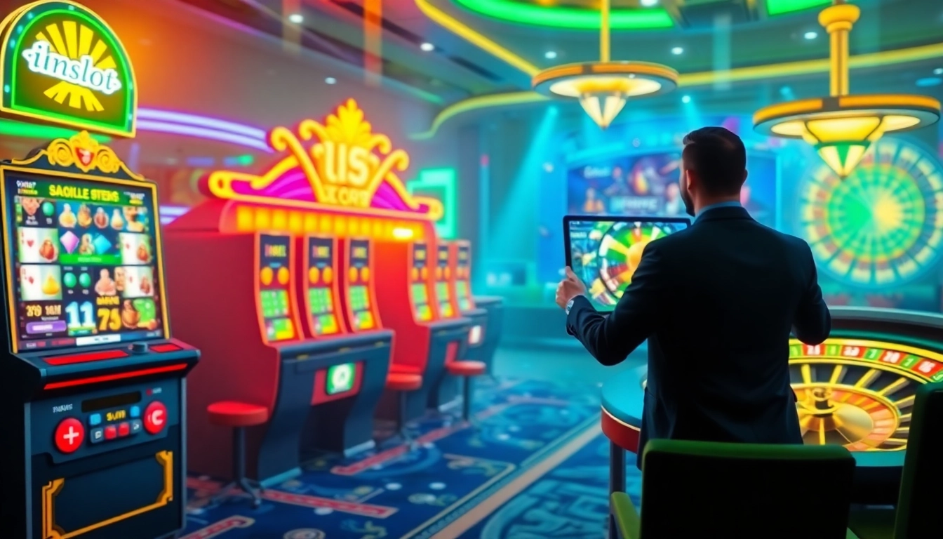 Experience thrilling gameplay at idnslot with vibrant slot machines and exciting casino elements.