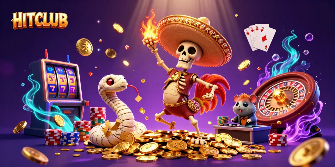 Join the fun at HITCLUB with dynamic games, vibrant winnings, and celebration in the casino!