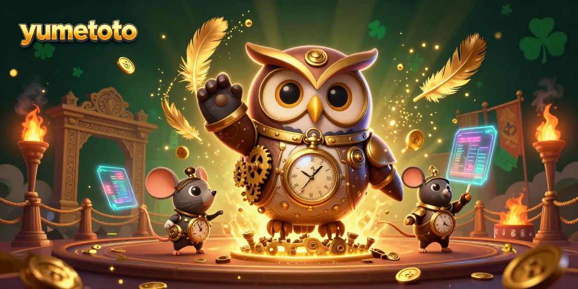 Experience thrilling gameplay at yumetoto with 3D characters in a vibrant casino scene filled with gold coins!