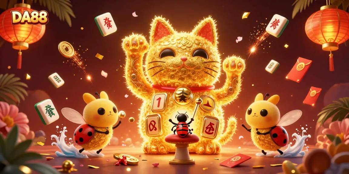 Experience thrilling gameplay at DA88 with a vibrant illustration showcasing dynamic casino action.