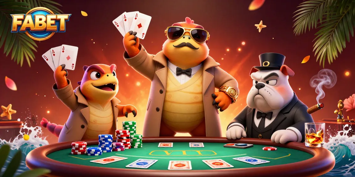 Experience the thrill of FABET with raptors in disguise at a lively casino scene, packed with action.