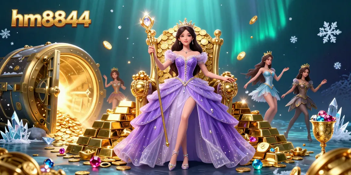 Win big with hm8844's vibrant casino scene filled with treasures and royal charm.