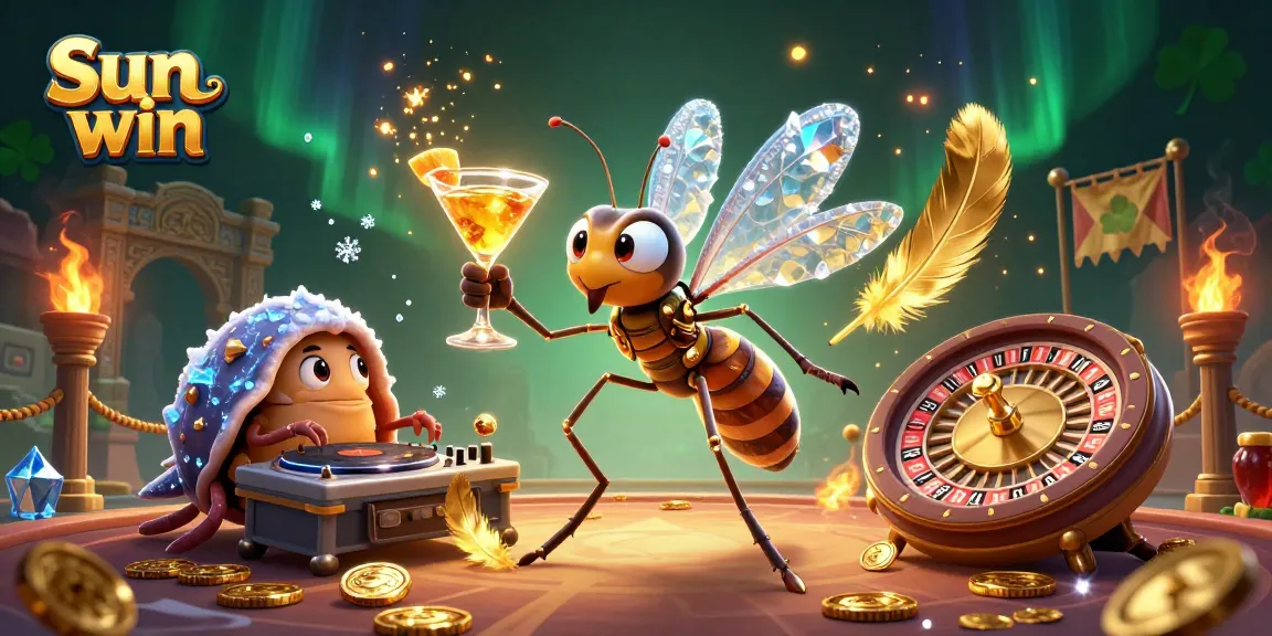 Bet on big wins with Sun win while enjoying a vibrant 3D casino experience featuring unique characters.