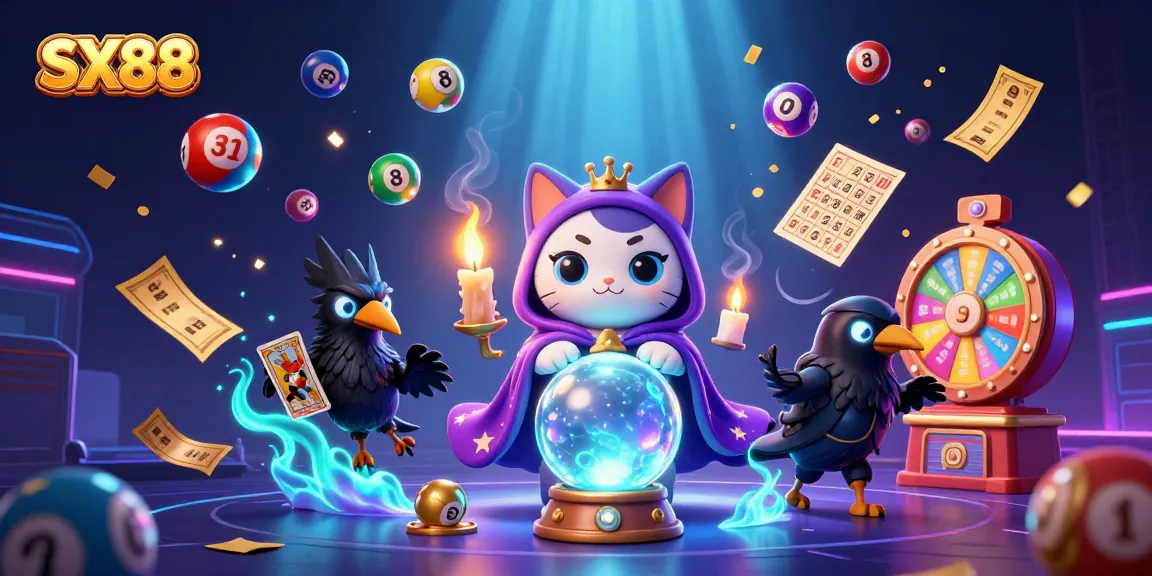 SX88's immersive gaming experience captivates players with lottery balls, a mystic cat, and vibrant visuals.