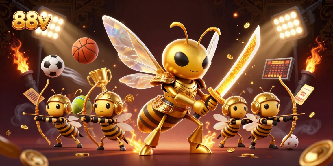 Experience exhilarating wins at 88vv with dynamic casino action featuring a vibrant 3D illustration.