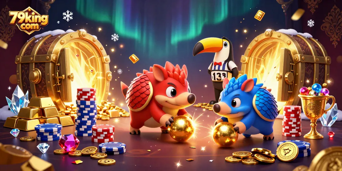 Engage with the thrilling world of 79king com through vibrant pangolins, poker chips, and gold treasures!