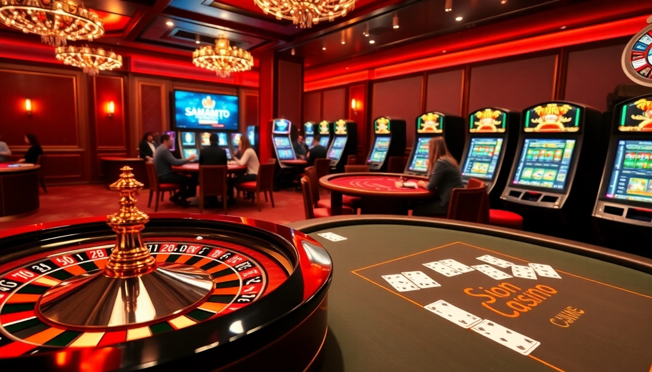 A thrilling online gambling experience at https://sahamtoto-daftar.it.com/ with poker tables, casino games, and an inviting atmosphere.
