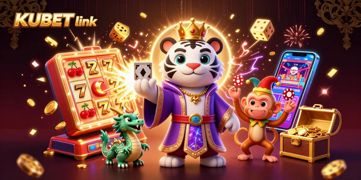 Experience thrilling gameplay with KUBET link showcasing vibrant casino elements and characters.