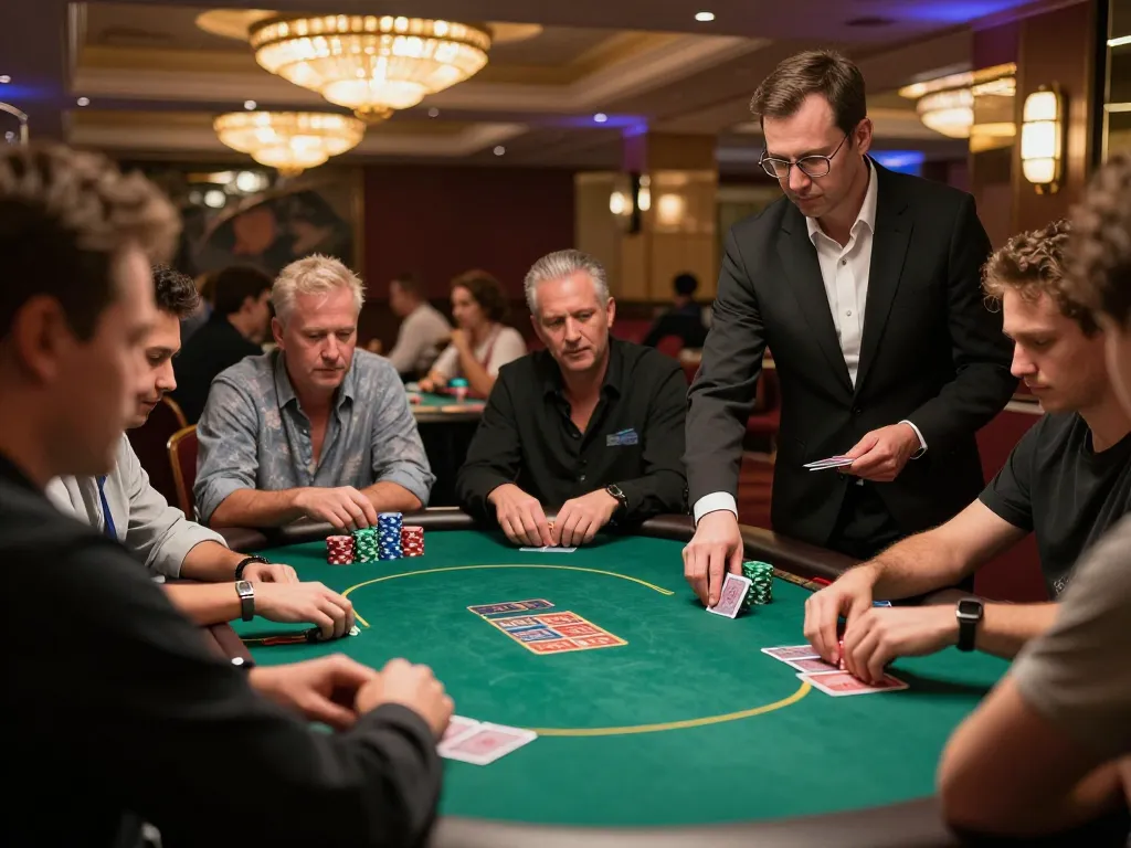 SV368 players placing high stakes in a luxurious poker game, showcasing excitement and strategy.