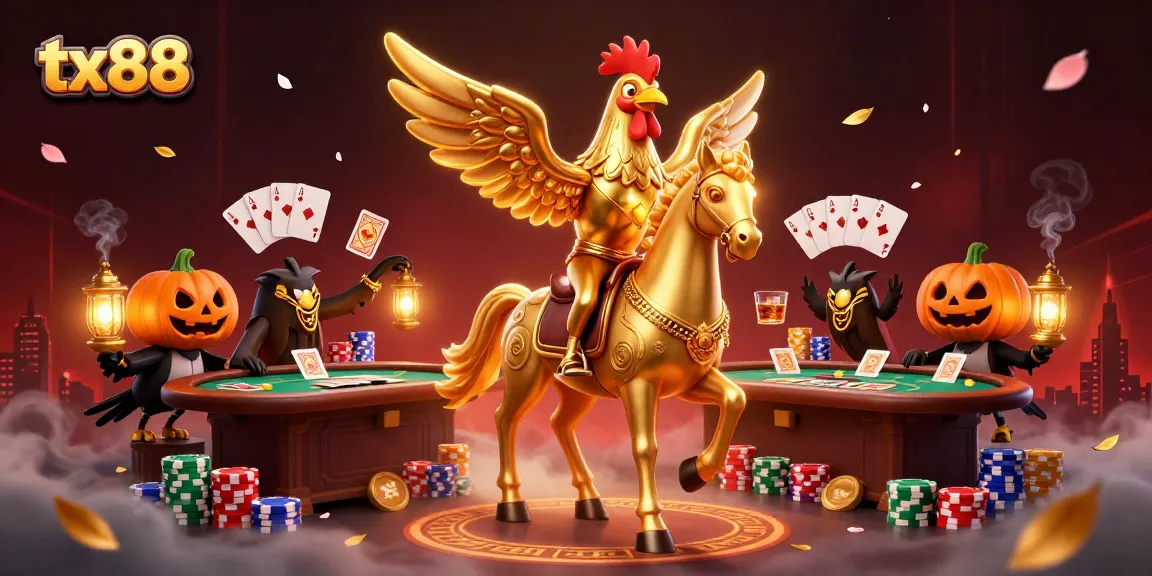 Engage in thrilling poker action with tx88 at a mystical midnight casino
