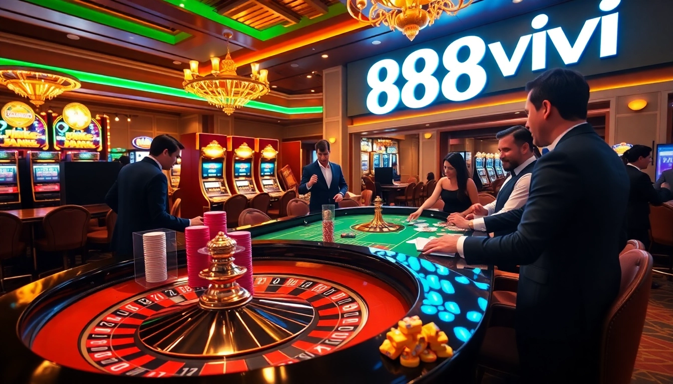 Experience the thrill of gambling at the 888vi casino with vibrant tables and exciting gameplay.