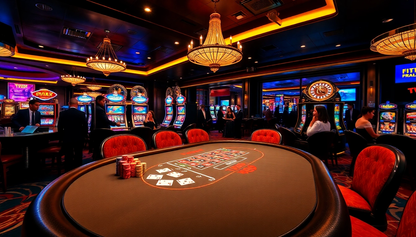 Exciting poker action at TV88's luxurious casino table.