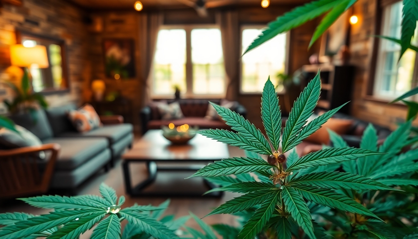 Explore the vibrant atmosphere of a Cannabis Club Lloret De Mar with lush greenery and a cozy setting.
