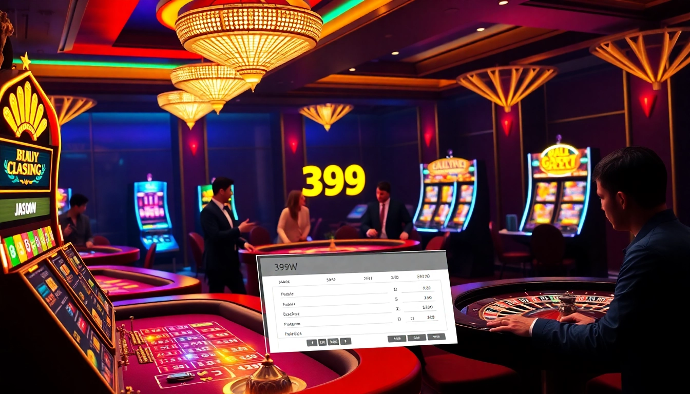 Experience the thrill of online gambling with 399W's luxurious gaming interface.