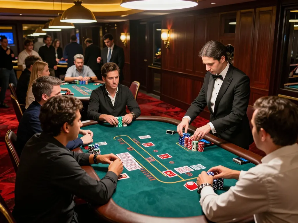 Experience the thrill at bcx88 with players engaging in an intense blackjack game