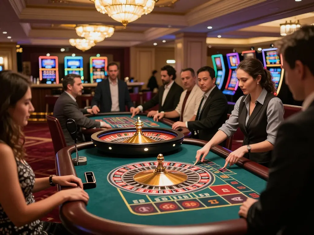 Players at LODE88 engaging in thrilling roulette gameplay, showcasing excitement and strategic betting.