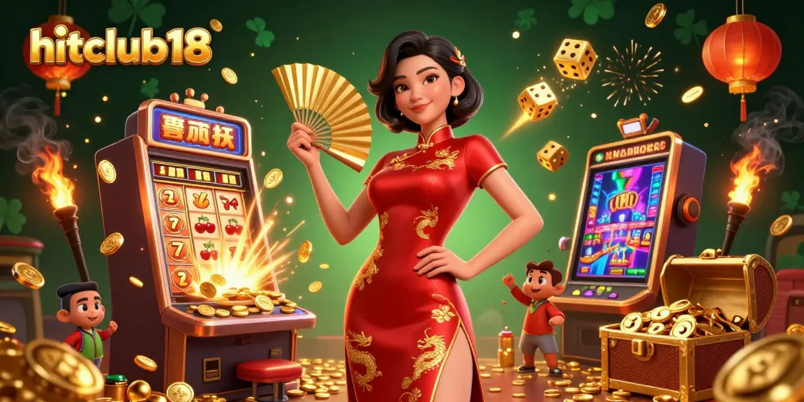 Experience thrilling gameplay at hitclub18 with vibrant slot machines and dynamic casino elements.