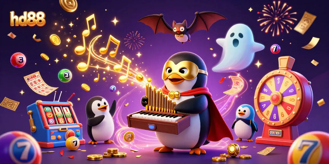 Engage in thrilling games at hd88 with a vibrant 3D casino illustration showcasing excitement and fun.