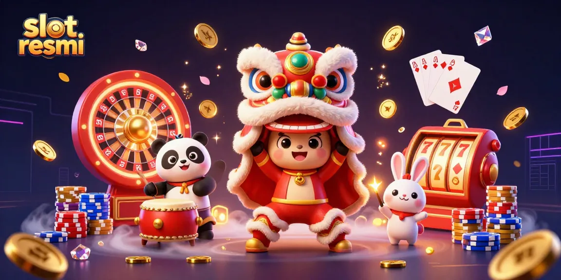 Experience the excitement of slot resmi with vibrant casino characters and lucky symbols.