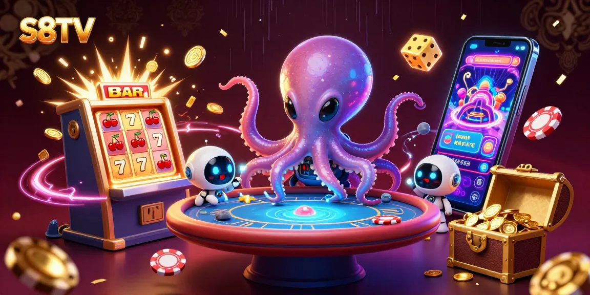 Experience the thrill of S8TV with stunning live poker action and vibrant gaming visuals.
