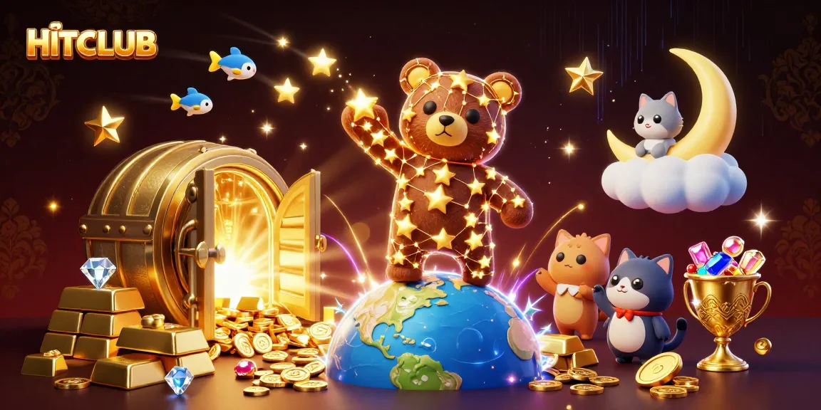Experience thrilling gameplay at HITCLUB with enchanting characters, treasures, and casino elements.