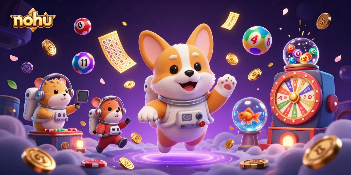 Engage in thrilling gameplay with nohu as a corgi astronaut explores a space casino filled with excitement.