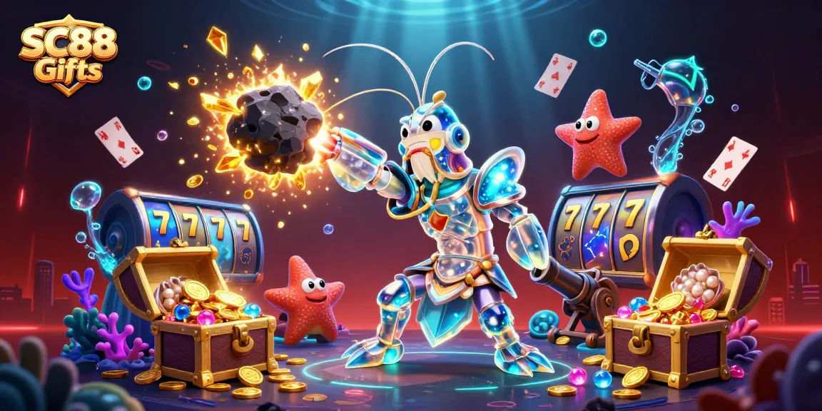 Engage in thrilling SC88 Gifts casino adventures with golden coins and vibrant slot elements!