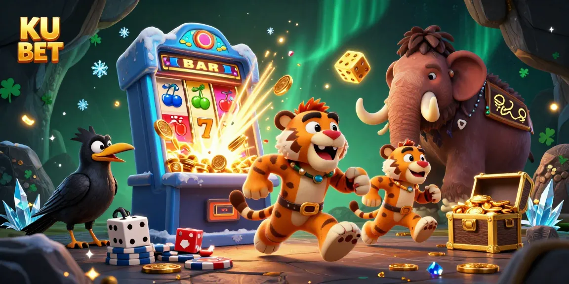 Experience the excitement of KU BET with a vibrant 3D scene showcasing dynamic casino action.