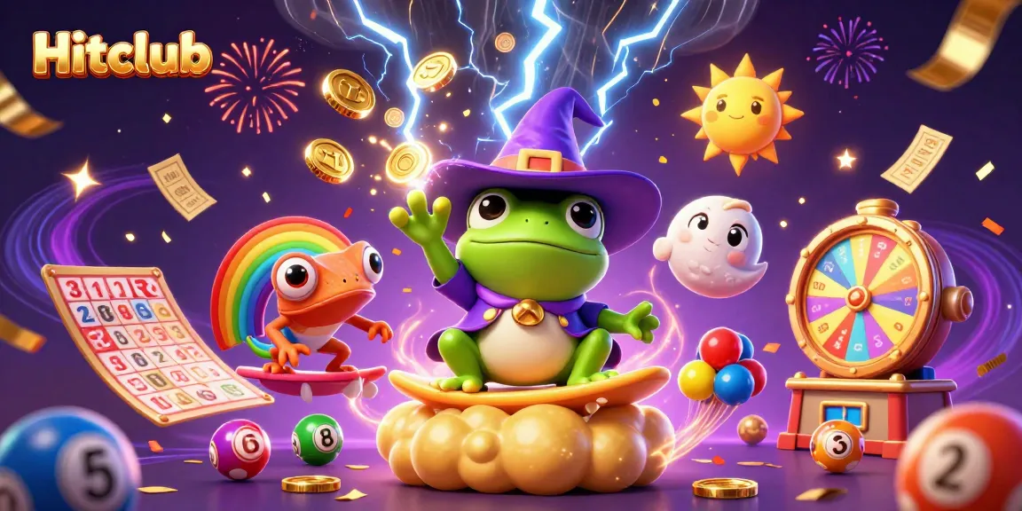 Hitclub showcases a vibrant celebration of gaming excitement with golden coins and dynamic elements.