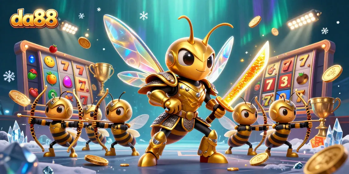 Experience da88 with thrilling slots and engaging game elements in a vibrant 3D illustration.